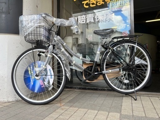 【値下げ】オートライト/6段ギア付き　未使用車　自転車26インチ