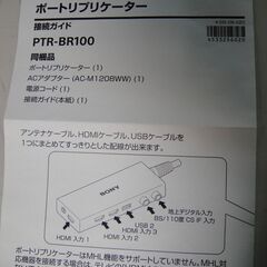 【④】未使用品SONYポートリプリケーターPTR-BR100　