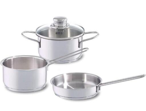 新品 フィスラー スナッキー セット 4点セット FISSLER  両手鍋 片手鍋 フライパン セット