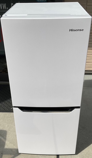 【RKGRE-211】特価！ハイセンス/130L 2ドア冷凍冷蔵庫/HR-D1302/中古品/2019年製/当社より近隣無料配達！