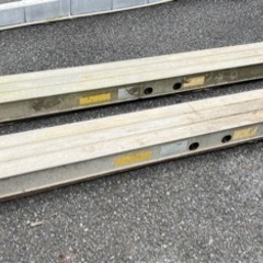 アルミブリッジ フック式 3t/組 全長約3m 幅約28cm 高さ約14.5