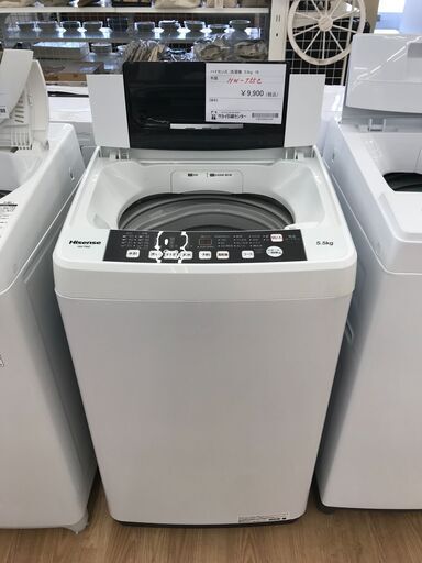 ★ジモティ割あり★ ハイセンス 洗濯機 5.5kg 年式2019 動作確認／クリーニング済み KJ3121