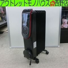オイルヒーター 2016年製 KOM HC-A31A 暖房 黒×...