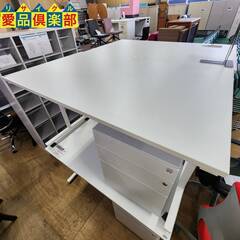 【愛品倶楽部柏店】在庫複数！弘益/アイリス デスク+キャビネットSET 鍵付き