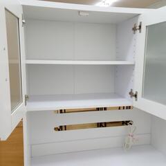 ★ジモティ割あり★  レンジボード ホワイト H180×D41×W90 クリーニング済み OJ2183