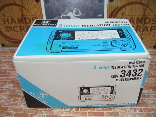 キョーリツ KEW3432 絶縁抵抗計 中古品 箱付き 長期保管品 現状品