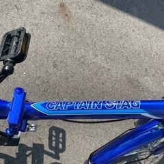 値下げ☆ほぼ未使用　6段変速付き　折りたたみ自転車　ブルー