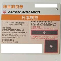 JAL 株主割引券 ２枚 日本航空 優待券 2023年11月30日まで