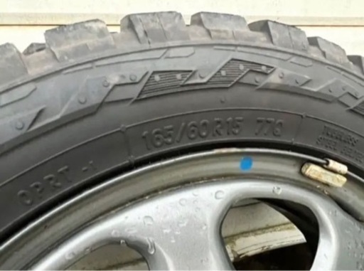 オープンカントリー　165/60R15 ハスラー純正ホイール　4.5J＋45