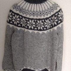 【新品】ハンドニット ブルゾン　本場アイスランド産