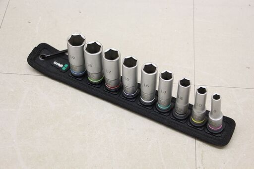 Wera ヴェラ Belt B1 DEEP 3/8 工具 ラチェット ディープ ソケット セット ハンドツール メンテナンス メカニック ガレージ (HD1730ayxY)