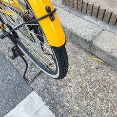 ?? ママチャリ 美品 26インチ 6変速 自動ライト 付き 黄色 配達可能