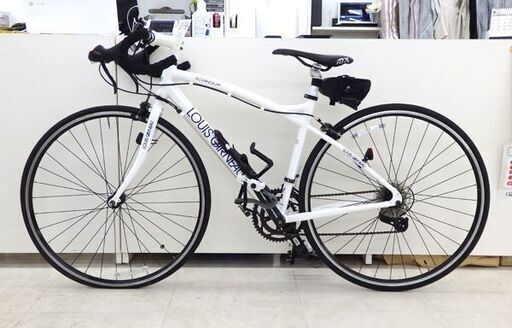 北海道 千歳市/恵庭市 要タイヤ交換 LOUIS GARNEAU/ルイガノ ロードバイク LGS-CR07 700×25C ホワイト 2×7速 450mm 2013年モデル 自転車