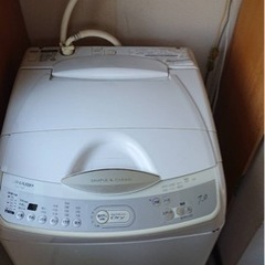 シャープ洗濯機　７㎏の大容量　0円　縦型洗濯機　無料