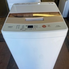 福岡市内配送設置無料　AQW-BK50E-W 全自動洗濯機 ホワ...