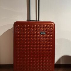 DOT-DROPS スーツケース オレンジ 90L サイズL （中古）