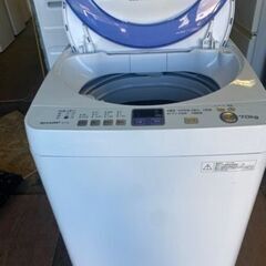 福岡市内配送設置無料　SHARP　全自動洗濯機 7.0ｋｇ　ヤマダ電機オリジナル　ES-T706-A