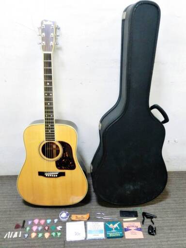 オリジナル　ヴィンテージ　多摩製作所　ブルーベルアコースティックギター　BLUE BELL W500　1976年製　動作良好　アコギ　ケース付