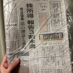 新聞紙(未読・袋入り美品)