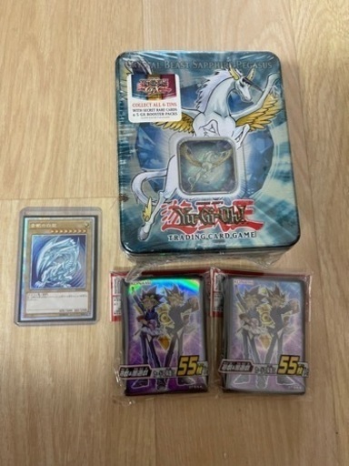 遊戯王ティン缶とカードとスリープ