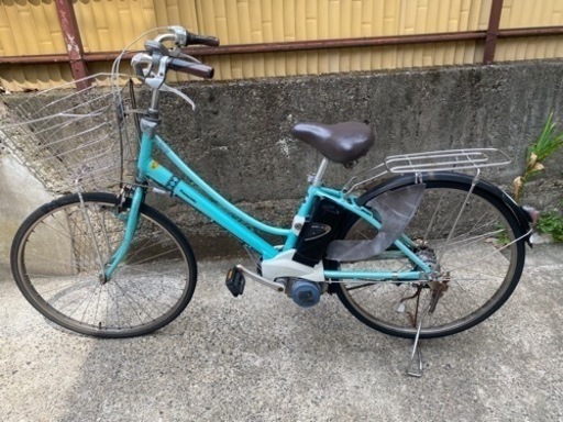 訳あり】電動自転車　パナソニック　ビビ　バッテリー付き電池3点灯