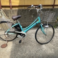 訳あり】電動自転車　パナソニック　ビビ　バッテリー付き電池3点灯