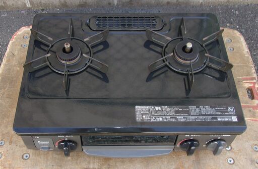 【高年式!!】JM17681)Rinnai/リンナイ グリル付きガステーブル KG34NBK 2021年製 ★LPガス専用★ 中古品【取りに来られる方限定】
