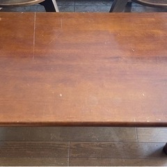 木製テーブル　ローテーブル　座卓