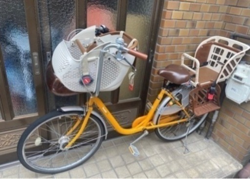 子供乗せ自転車１０月１５日まで