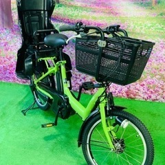 ❹ 5665子供乗せ電動アシスト自転車ヤマハ3人乗り対応20インチ