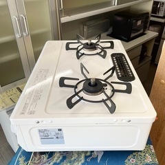 【超美品‼️】オシャレ家電♪ リンナイ 2022年製 LP(プロパン)ガス用 ガステーブル(HOWARO) 水なし片面焼きグリル ホワイト♪