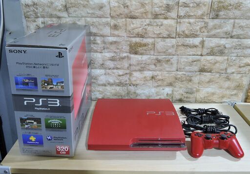 SONY PlayStation3 PS3 本体 CECH-3000B 320GB プレイステーション3 赤 レッド 外箱付 ソニー プレステ3 札幌市