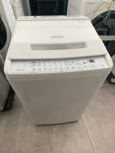 2022年製 HITACHI/日立 ビートウォッシュ 全自動洗濯機 BW-V70G 洗濯脱水7.0kg ナイアガラビート洗浄
