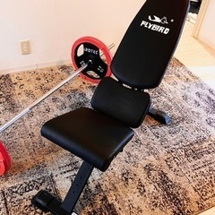 ※セット価格※ i ROTECバーベル（計50kg） & i ROTEC & FLYBIRD 3WAYベンチ　トレーニングダンベルバーベル