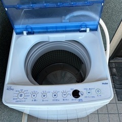 洗濯機4.5キロ　2020年製