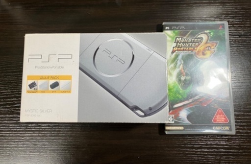 PSP-3000 Mistic Silver+モンハン