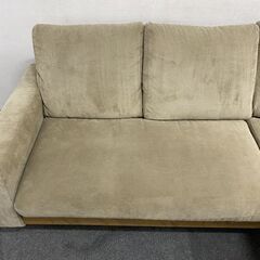ニトリ/NITORI カウチソファーアウロス ファブリック シンプル S型スプリング 中古家具 店頭引取歓迎 R7536