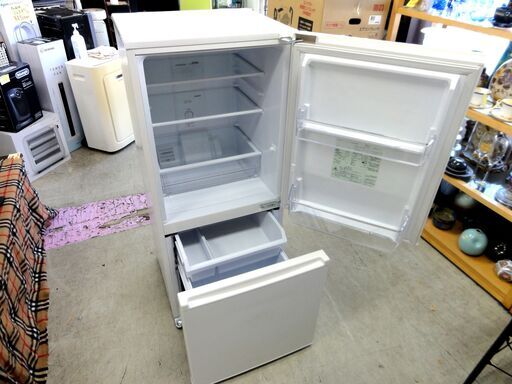 AQUA 2021年製 168L アクア 2ドア冷蔵庫 AQR-17K ホワイト/白 170L