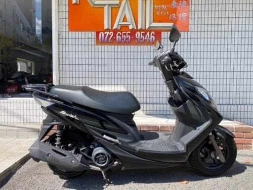 ★早い者勝ち！１９万円　スウィッシュ125 セル1 実働車 走行少ない！DV12B スズキ　小型　スウィッシュ　2019年モデル