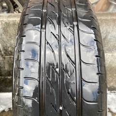 日産純正　13インチ鉄チン　そこそこ太め　トリムリング付き　軽に流用　