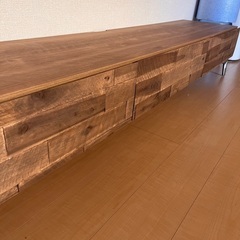 LOWYA アカシア無垢材ローテレビ台 200