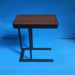 サイドテーブル　黒×ブラウン