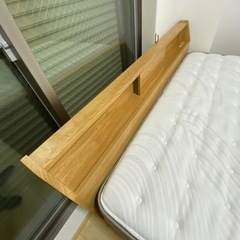 クイーンベッド　2段マットレスニトリ　2021年　美品