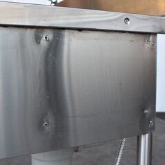 ヤ取終了10/6】≪yt895ジ≫ マルゼン ステンレス製 2槽シンク バック