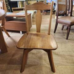 【愛品倶楽部柏店】飛騨清見工房 回転チェア円卓ダイニング7点セット 