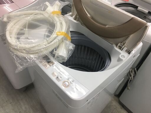 洗濯機の分解クリーニング行っています！配送設置込み　シャープ7.0K洗濯機　2017年製　分解クリーニング済み！！