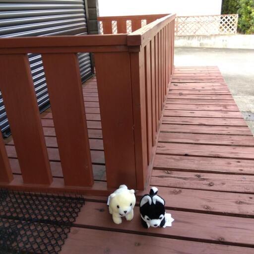 決まりました大工さんが作った柵