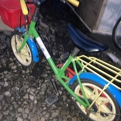 子ども自転車 アンパンマン 汚れあり