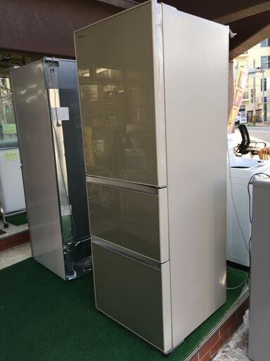 (a)東芝 ノンフロン冷凍冷蔵庫 GR-G38SXV(ZS) 375L 2014年製 幅60cm奥行67.6cm高さ173.4cm 説明欄必読