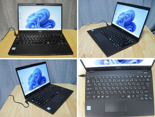 購入者確定しました。724ｇ超軽量/富士通 WU2/C3 /第8世代 i5-8265U Win11Homeメモリ4GB SSD256GB Wi-Fi Bluetooth WEBカメラ  13.3インチ FHD